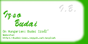 izso budai business card